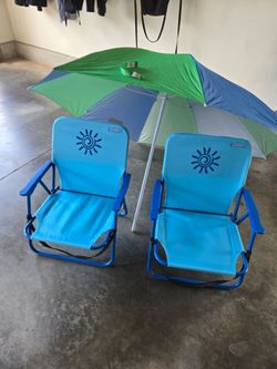 Beach Chair & Umbrella