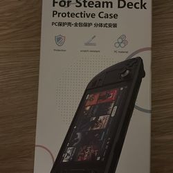 Nexytrix Steam Deck Case for LCD/OLED, Protective Cover with Adjustable Kickstand, 360° Full Body Protection, Anti-Scratch & Anti-Fall, Slim PC Hard S