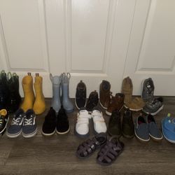 15 Pairs Of  Shoes Size 10c Boys- $100