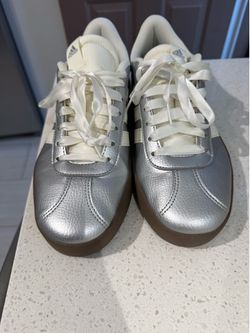 Women’s Silver Adidas Size 10