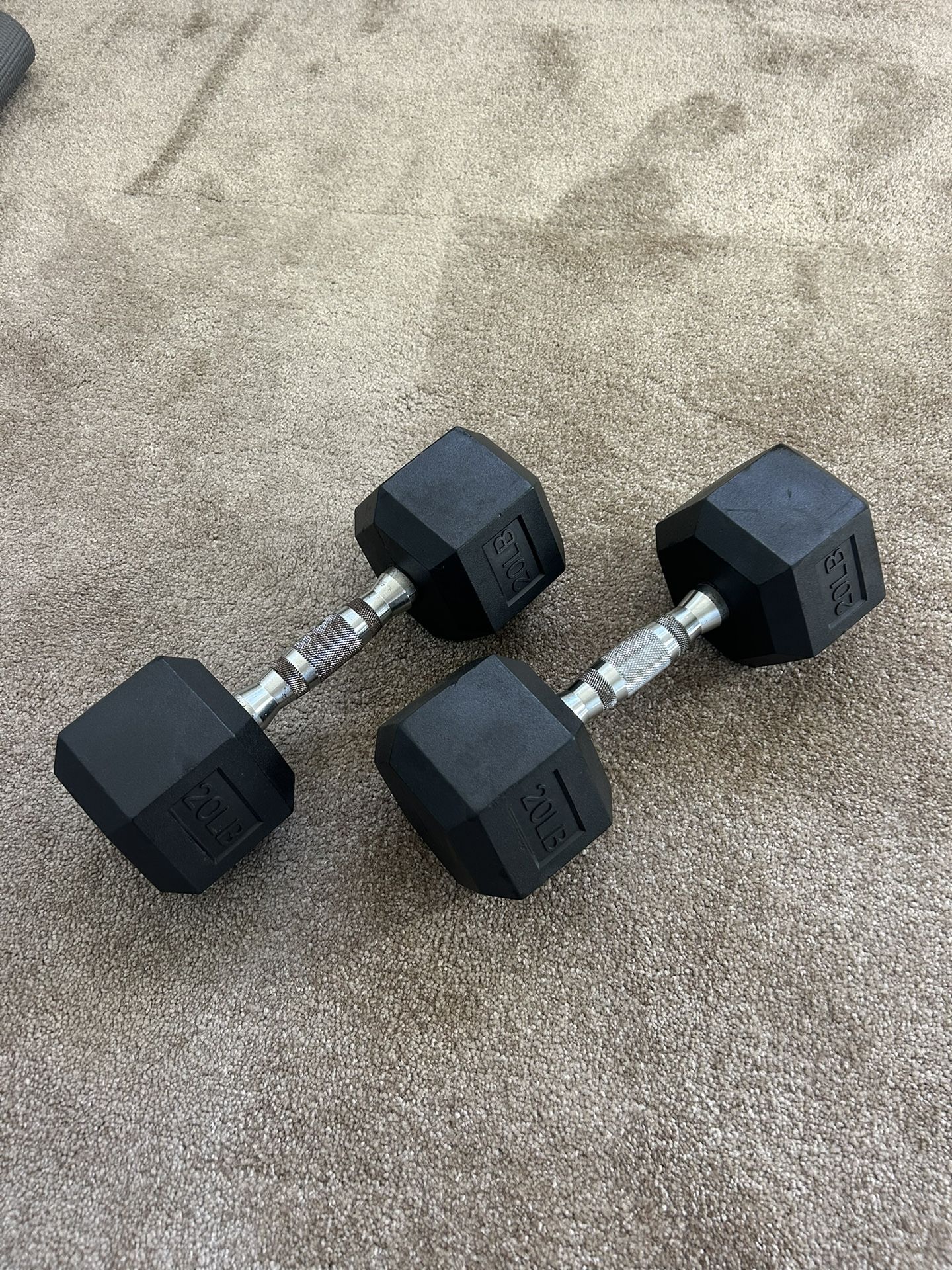 20lb dumbbell weights (set of 2)