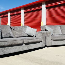 Gray Couch & Loveseat Set 
