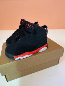 Air Jordan 6 Toddler Sneakers Black Infrared