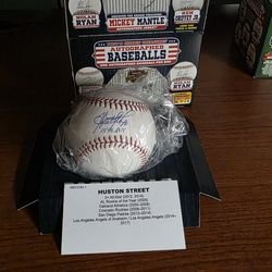 Huston Street 05 AL ROY  Autographed Baseball