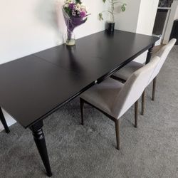 Ikea Dining Table, Chairs and TV Stand Combo