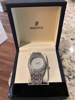 Ap style iced out watch