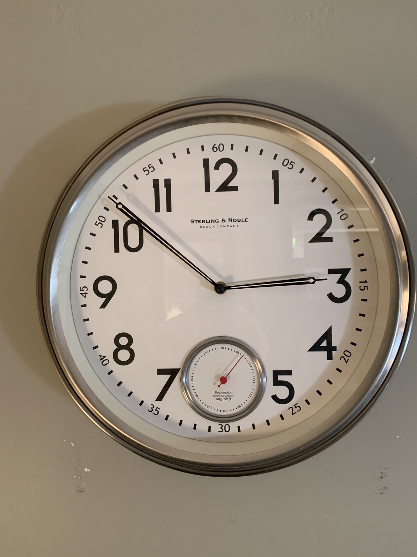 Sterling & Nobel  Wall Clock