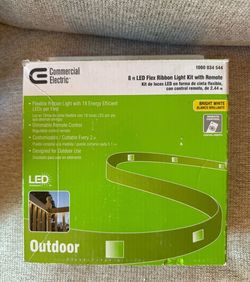 100$ value New Commercial Electric 8 ft. Indoor LED Color Changing