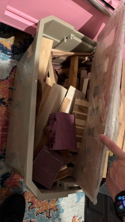 Bin or various woods and hardwoods