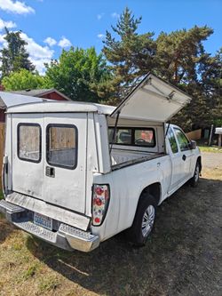 Truck contractor canopy. With doors in back