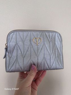 SILVER COSMETIC BAG