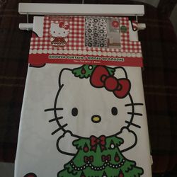 Hello Kitty Shower Curtain Christmas Edition
