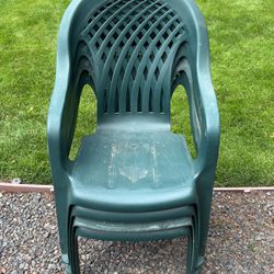 Lawn, Patio, Outdoor Chairs Set Of 4