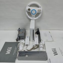 Nintendo Wii Video Game Console RVL-001 White
