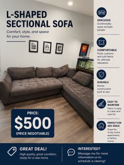 L shape sofa