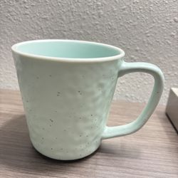 Stone & Lain Elena Line Speckles Stoneware in Fun Pastels Blue yellow Pink Mint