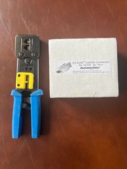 Sullstar EZ-RJ Pro- HD RJ45 Crimper & Open Box of EZ RJ45 Cat5/5e Connectors