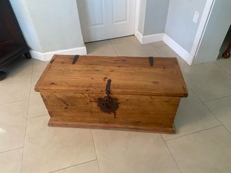 Wood Mexican Trunk Storage Chest