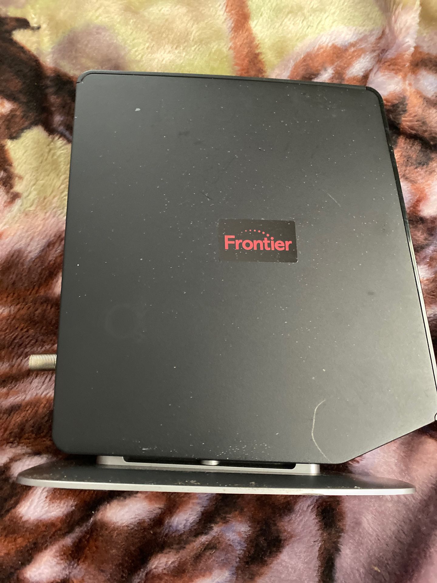 Frontier WiFi router own outright and not pay monthly for your router. Paid over 250.00 only thing missing is dc cord 12 v very easy to get.