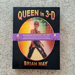 Queen in 3-D: Bohemian Rhapsody Edition: 2019 by Brian May (Hardcover) * Apopka Pick-Up *
