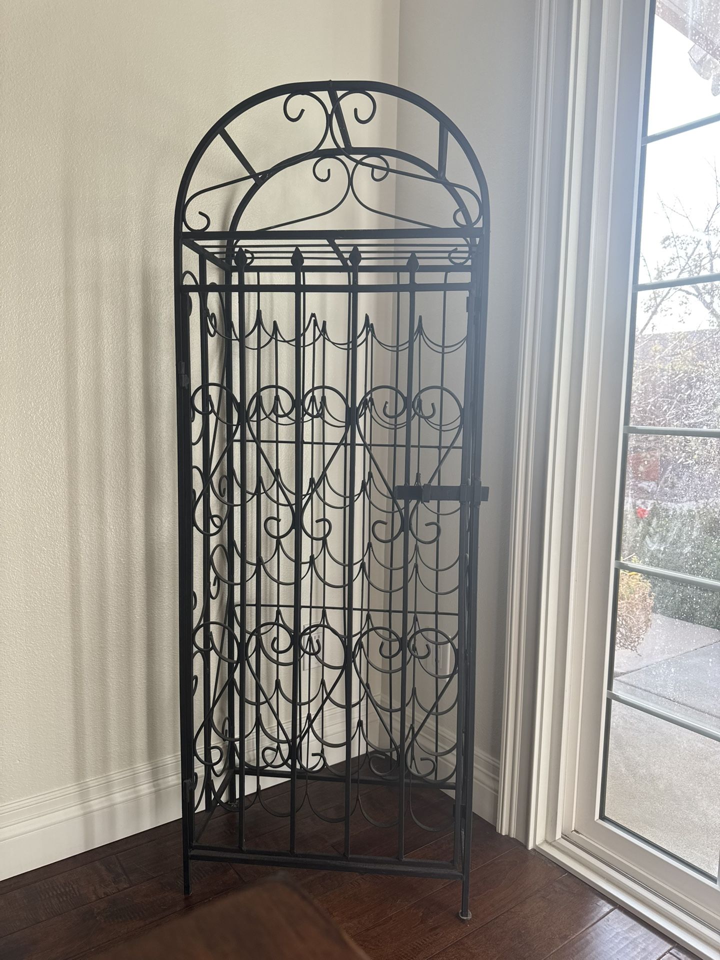 Wrought Iron Wine Rack