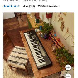 Like new Casio Casiotone 61-Key Lighted Keyboard With Sustain Pedal, Protective Case Bundle. Sells at  ostco for $199 plus tax