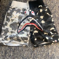 Designer BAPE Shorts BLACK/WHITE CAMO
