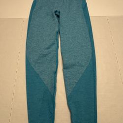 Pre Owned Excellent  Victoria’s Secret PINK  Seamless Leggings  Teal Turquoise  Women Size Medium