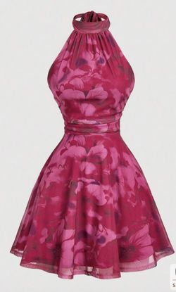 Vestido Floral Rosa