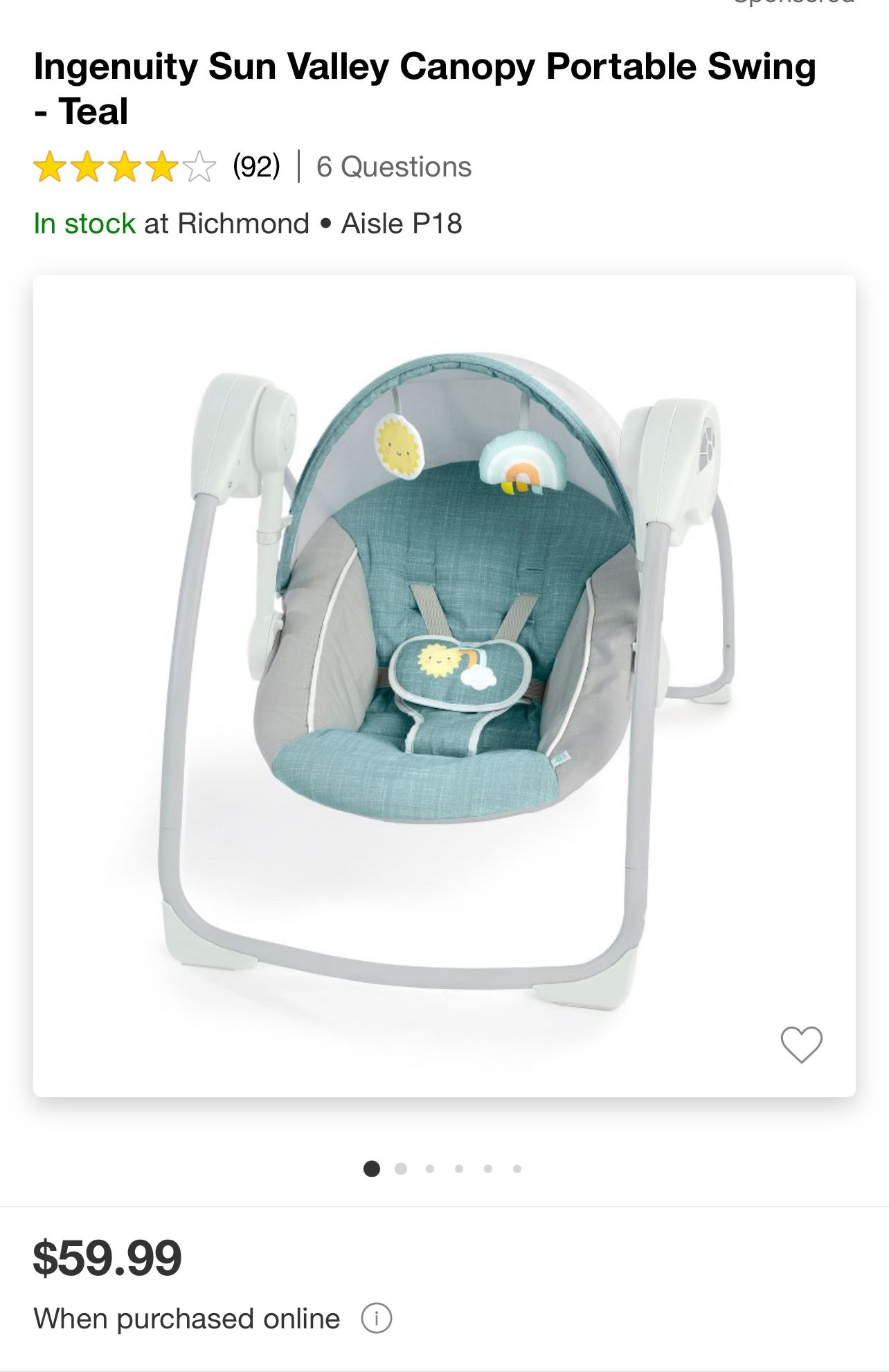 Ingenuity Baby Swing