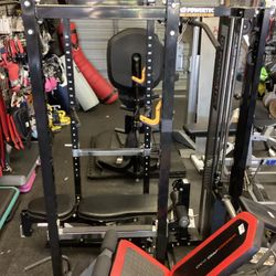Powertec Power Rack Cage With 200 Lb Weight Stack And Adjustable Bench Combo