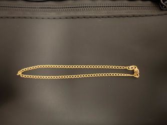 Curb link bracelet 14k solid gold, 7.5” 2.2mm