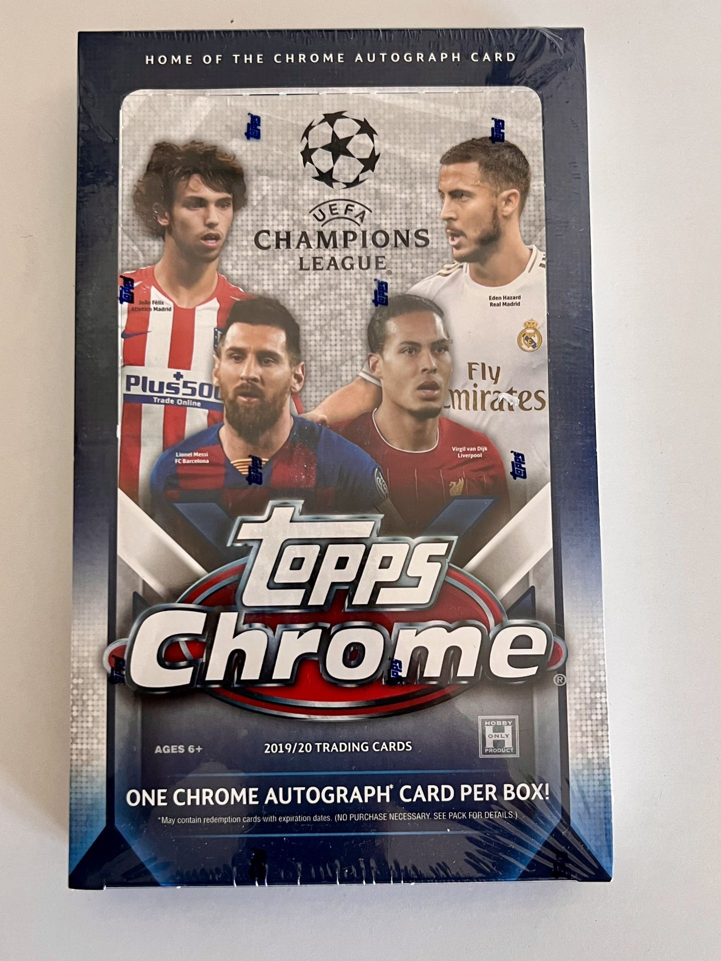 2019-20 Topps Chrome UEFA Champions League Sealed Hobby Box - Rookie Haaland