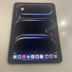 Unlocked iPad Pro 11-inch M4 Chip Gen ( 2024) WiFi + Cellular 256 GB- Space Black-  