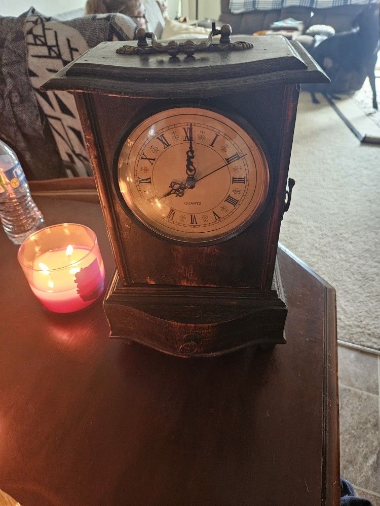 Antique Mahogany Clock