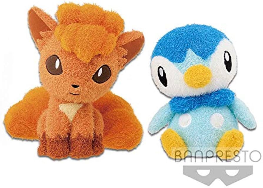 Pokemon Vulpix and Piplup Plushy