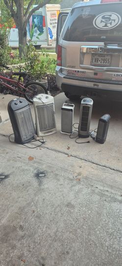 Lot of 5 Electric Space Heaters