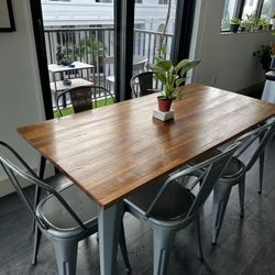Dining Table And 5 Chairs 63 length X 33 Width