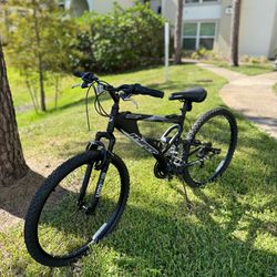 26” Mountain Bike + Steel Cable Lock | Shimano | Full Suspension