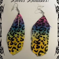 Colorful Feather 🪶 Earrings