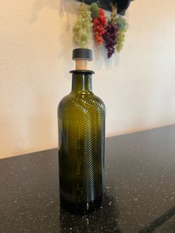 Carapelli olive oil bottle, for repurpose or as decorative vase