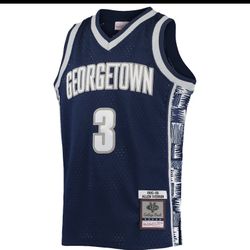 Allen Iverson Georgetown 1995 Men's Navy NCAA Swingman Jersey new