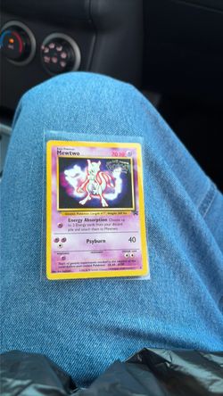 Mewtwo Pokemon first movie promo card