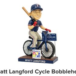 Texan Rangers Wyatt Langford Bobblehead 