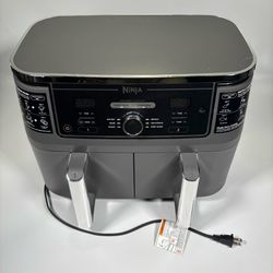 Ninja Foodi 6-in-1 10qt XL 2-Basket Air Fryer DualZone Technology AD350C0 - Gray