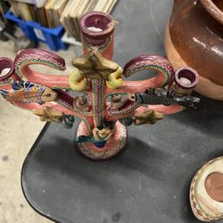 Colorful Ceramic Candelabra