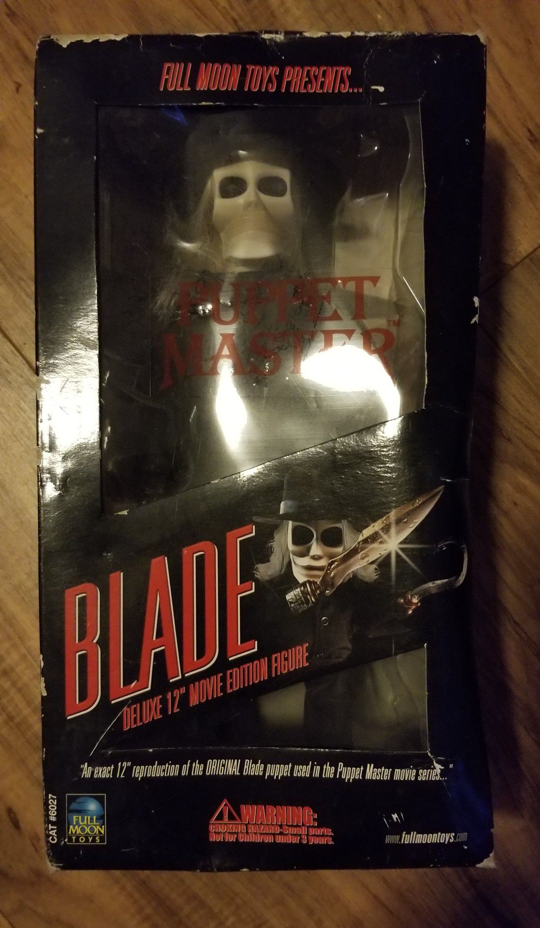 PUPPET MASTER " Blade" deluxe 12" inch movie figurine w/ full DVD collection