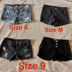 Teenagers Shorts Sizes Are Listed
