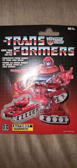 Transformers G1 Warpath Reissue