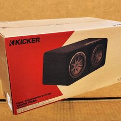Kicker DCVR12 Ported Box 12" CompVR Dual Voice Coil Subwoofers 1600 Watts 52DCVR122 🚨 Payment Options Available 🚨 No Credit Needed 🚨 